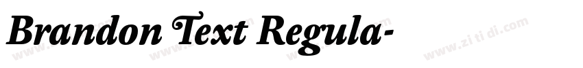Brandon Text Regula字体转换 Brandon Text Regula字体转换